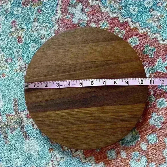 Vintage Dansk round wood serving tray - Picture 4 of 7